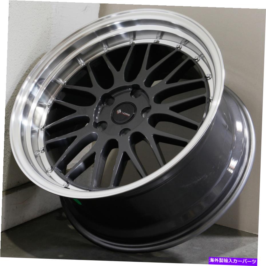 ホイール 4本セット 18x8/18x9ハイパーブラックホイールVORS VR8 5x100 35/35(4のセット)73.1 18x8/18x9 Hyper Black Wheels Vors VR8 5x100 35/35 (Set of 4) 73.1【並行輸入品】|Us Custom Parts Shop USDM
