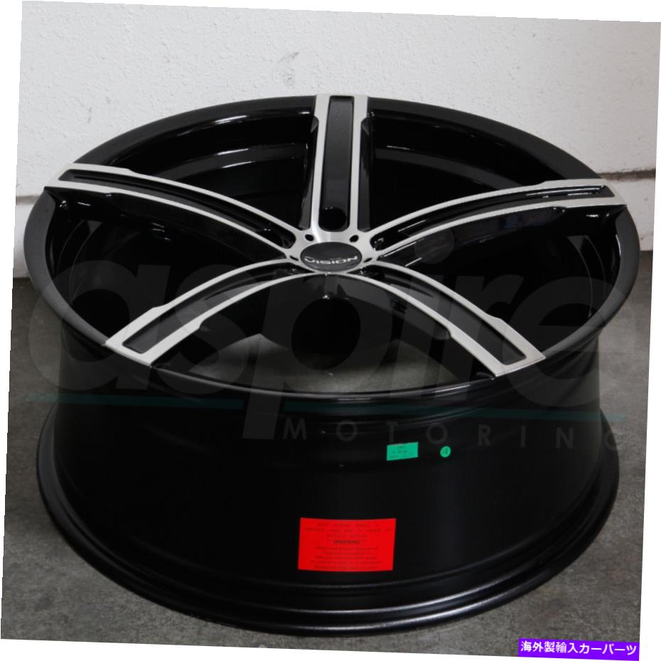 ホイール　４本セット 17x8ブラック機械加工ホイールビジョン469ブースト5x112 38（4のセット）73.1 17x8 Black Machined Wheels Vision 469 Boost 5x112 38 (Set of 4) 73.1【並行輸入品】｜Us Custom Parts Shop USDM
