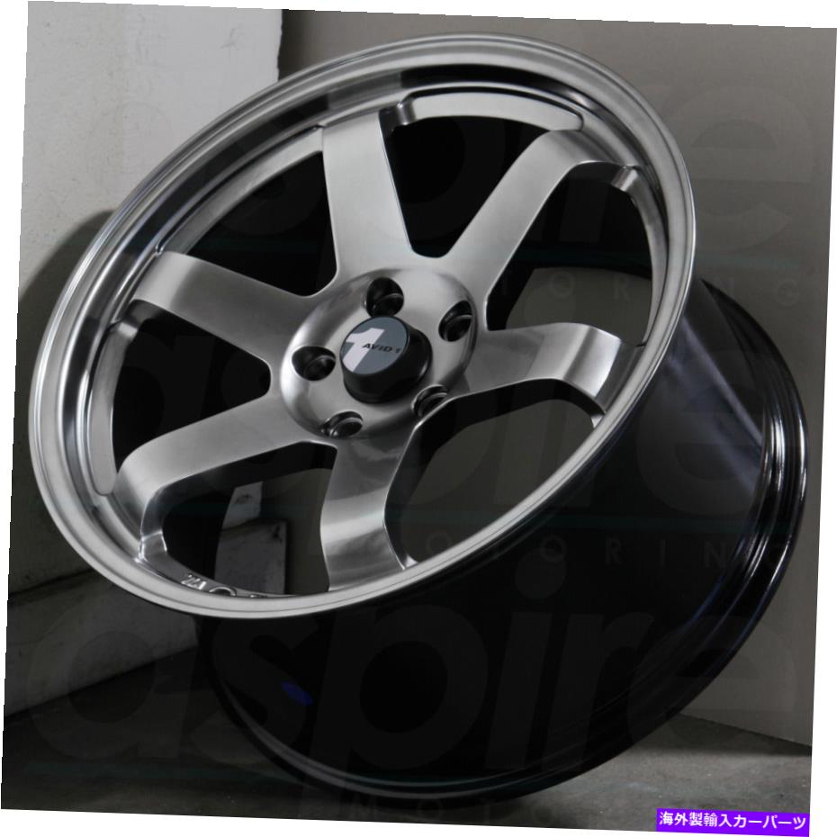 ホイール　４本セット 17x8ハイパーブラックホイールavid1 av06 5x114.3 35（4のセット）73.1 17x8 Hyper Black Wheels AVID1 AV06 5x114.3 35 (Set of 4) 73.1【並行輸入品】