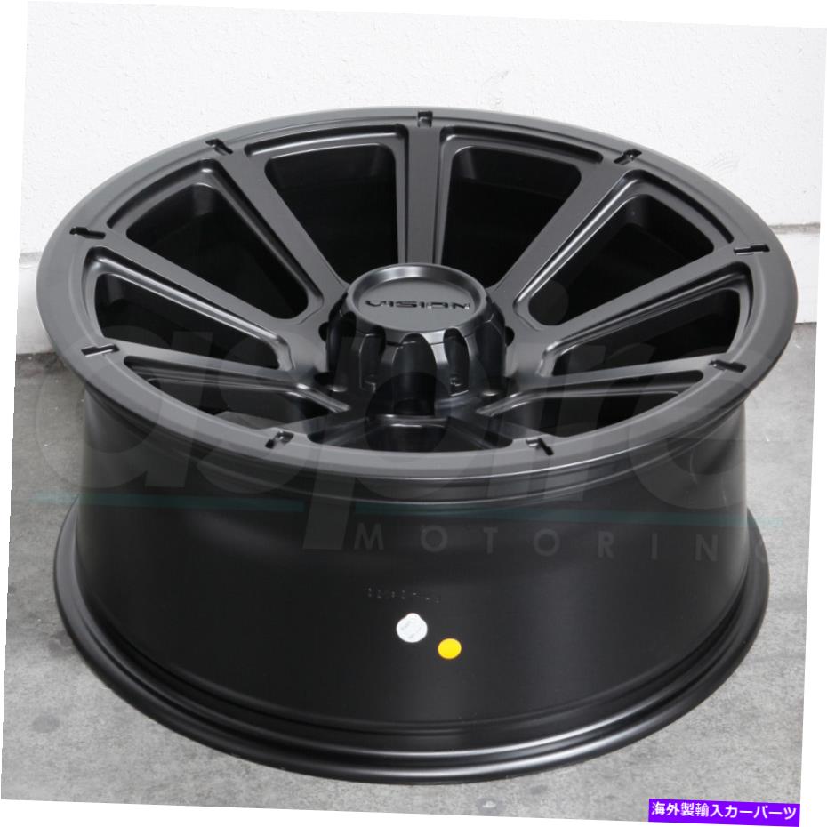 ホイール 4本セット 17x8.5マットブラックホイールビジョン353タービン8x6.5/8x165.1 18(4のセット)125.2 17x8.5 Matte Black Wheels Vision 353 Turbine 8x6.5/8x165.1 18 (Set of 4) 125.2【並行輸入品】