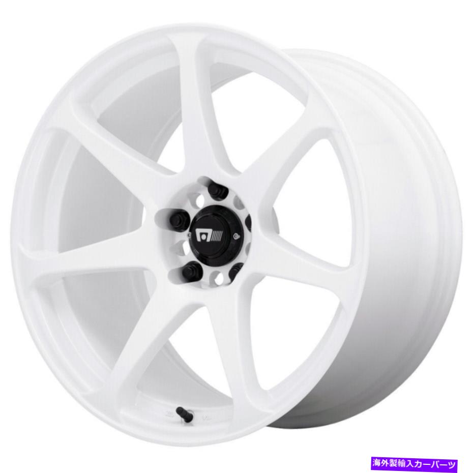 ホイール　４本セット 17x8ホワイトホイールmotegi mr154バトル5x108 30（4のセット）72.56 17x8 White Wheels Motegi MR154 Battle 5x108 30 (Set of 4) 72.56【並行輸入品】