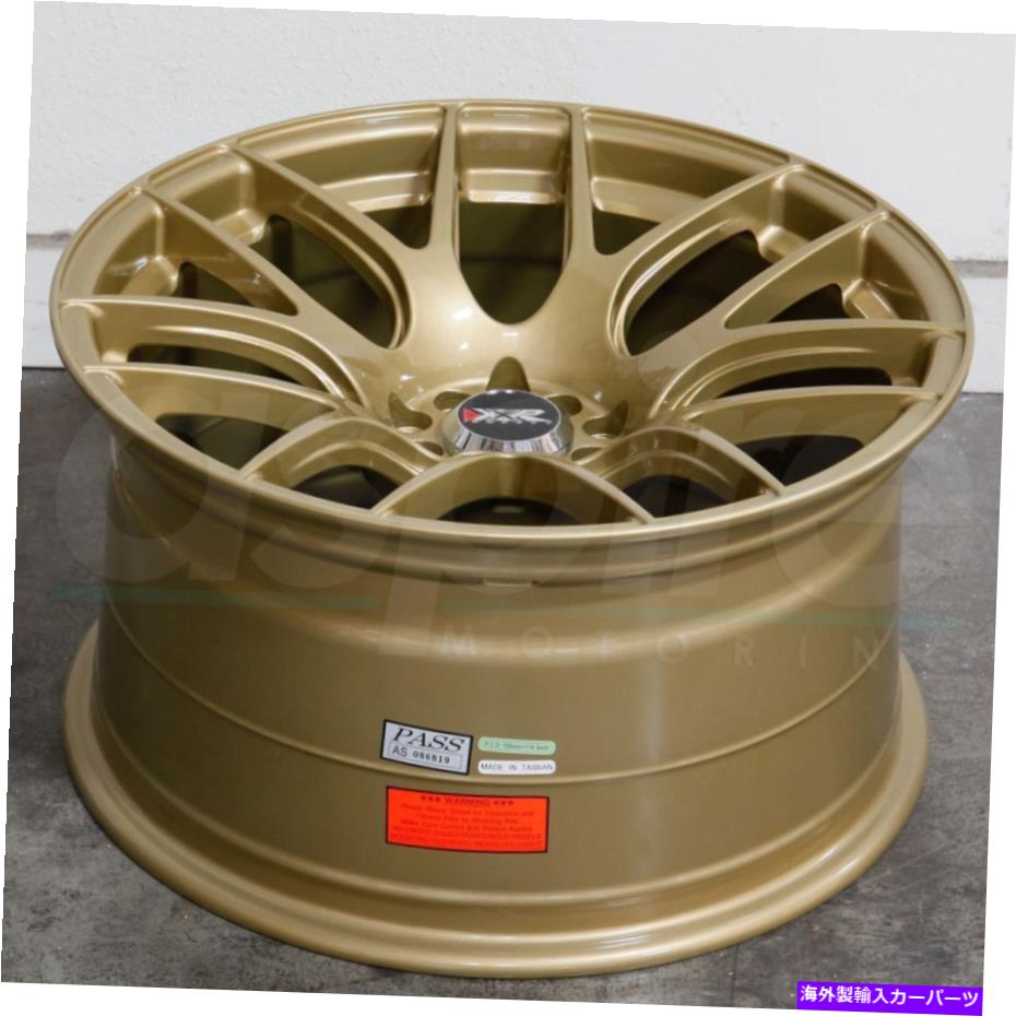 ホイール　４本セット 18x7.5ゴールドホイールXXR 530 5x100/5x114.3 38（4のセット）73.1 18x7.5 Gold Wheels XXR 530 5x100/5x114.3 38 (Set of 4) 73.1【並行輸入品】