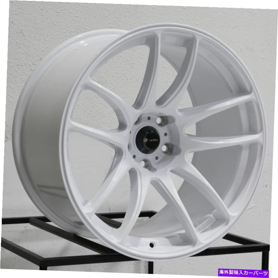 ホイール　４本セット 18x10.5 VORS TR4 5x114.3 22ホワイトホイールリムセット（4）73.1 18x10.5 Vors TR4 5x114.3 22 White Wheels Rims Set(4) 73.1【並行輸入品】｜Us Custom Parts Shop USDM