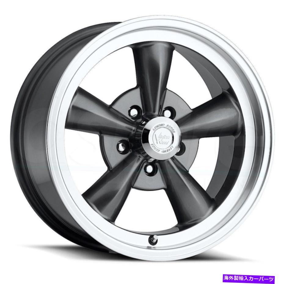 ホイール　４本セット 15x7 Vision 141H Legend 5 5x114.3 -7ガンメタルホイールリムセット（4）83 15x7 Vision 141H Legend 5 5x114.3 -7 Gunmetal Wheels Rims Set(4) 83【並行輸入品】