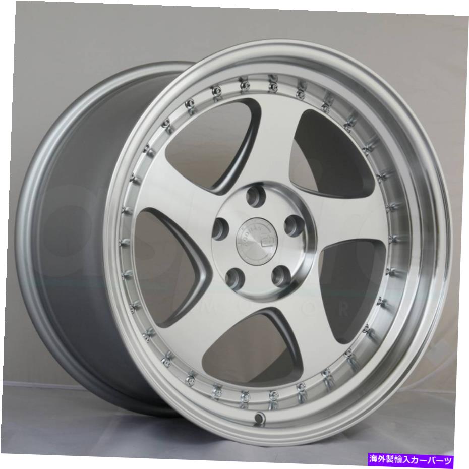 ホイール 4本セット 18x9.5 aodhan ah01 ah1 5x100 35シルバーホイールリムセット(4)73.1 18x9.5 Aodhan AH01 AH1 5x100 35 Silver Wheels Rims Set(4) 73.1【並行輸入品】|Us Custom Parts Shop USDM