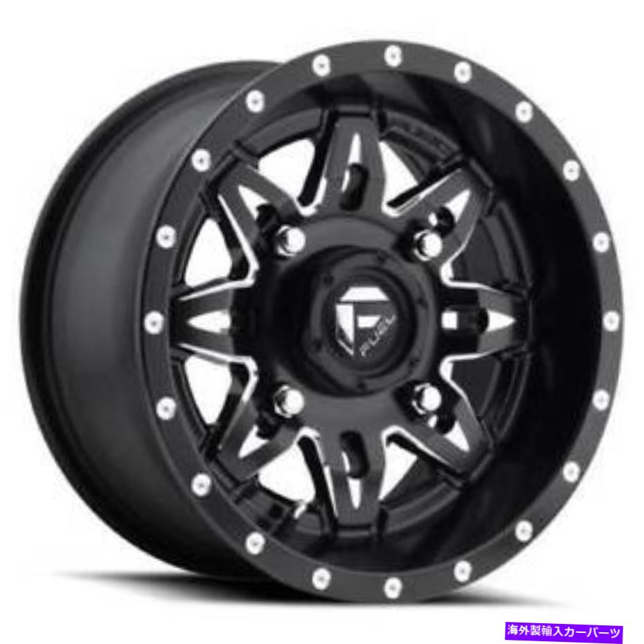 ホイール　４本セット 15x7燃料D567致死UTV 4x137 13グロスブラックミリングホイールリムセット（4）110.1 15x7 Fuel D567 Lethal UTV 4x137 13 Gloss Black Milled Wheels Rims Set(4) 110.1【並行輸入品】｜Us Custom Parts Shop USDM