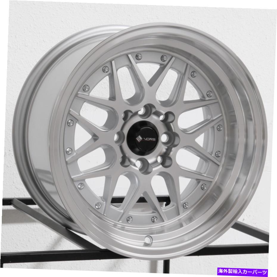 ホイール 4本セット 15x8 VORS VR7 4x100/4x114.3 0シルバーホイールリムセット(4)73.1 15x8 Vors VR7 4x100/4x114.3 0 Silver Wheels Rims Set(4) 73.1【並行輸入品】|Us Custom Parts Shop USDM
