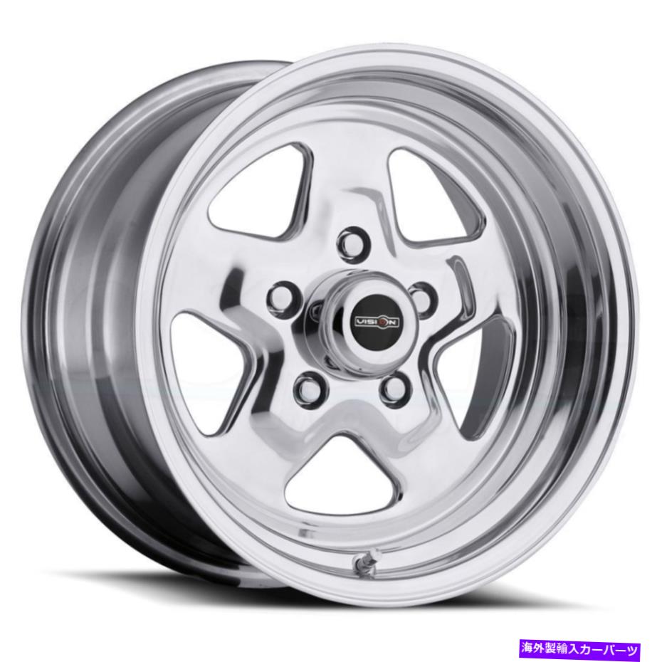 ホイール 4本セット 15x4 Vision 521H Nitro 5x4.75/5x120.65 -19ポリッシュホイールリムセット(4)83.1 15x4 Vision 521H Nitro 5x4.75/5x120.65 -19 Polished Wheels Rims Set(4) 83.1【並行輸入品】|Us Custom Parts Shop USDM