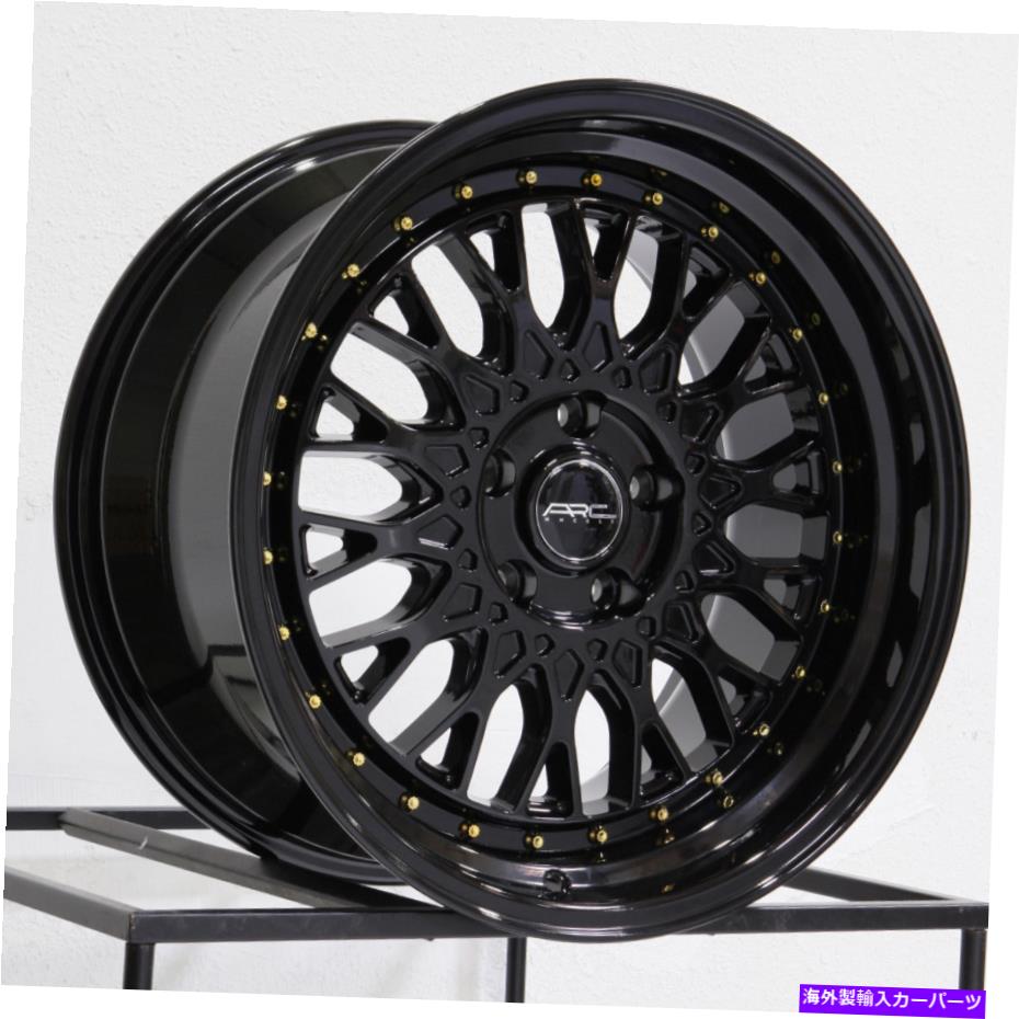ホイール　４本セット 17x8.5/17x9.5 ARC AR1 5x112 35/35ブラックホイールリムセット（4）73.1 17x8.5/17x9.5 ARC AR1 5x112 35/35 Black Wheels Rims Set(4) 73.1【並行輸入品】｜Us Custom Parts Shop USDM