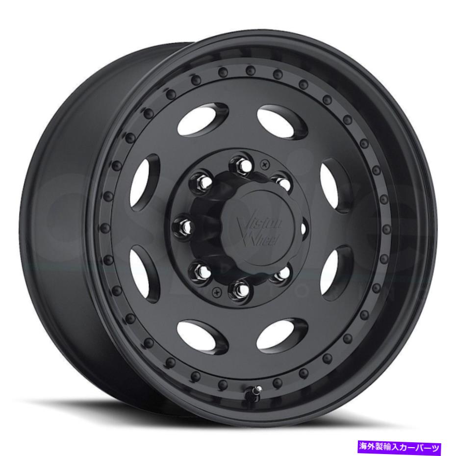 ホイール 4本セット 16x6 Vision HD 81 Haulerシングル8x6.5/8x165.1 0マットブラックホイールリムセット(4)1 16x6 Vision HD 81 Hauler Single 8x6.5/8x165.1 0 Matte Black Wheels Rims Set(4) 1【並行輸入品】|Us Custom Parts Shop USDM
