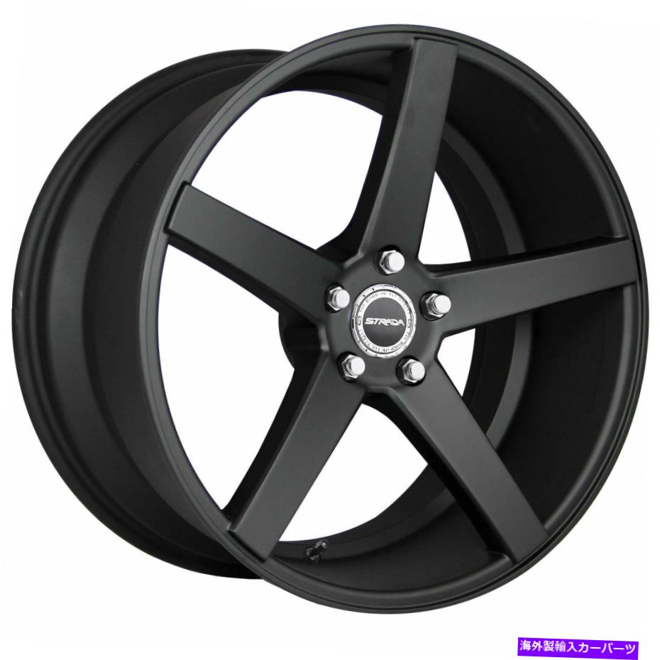 ホイール 4本セット 18x8 Strada S35 Perfetto 5x114.3 40ステルスブラックホイールリムセット(4)72.6 18x8 Strada S35 Perfetto 5x114.3 40 Stealth Black Wheels Rims Set(4) 72.6【並行輸入品】|Us Custom Parts Shop USDM