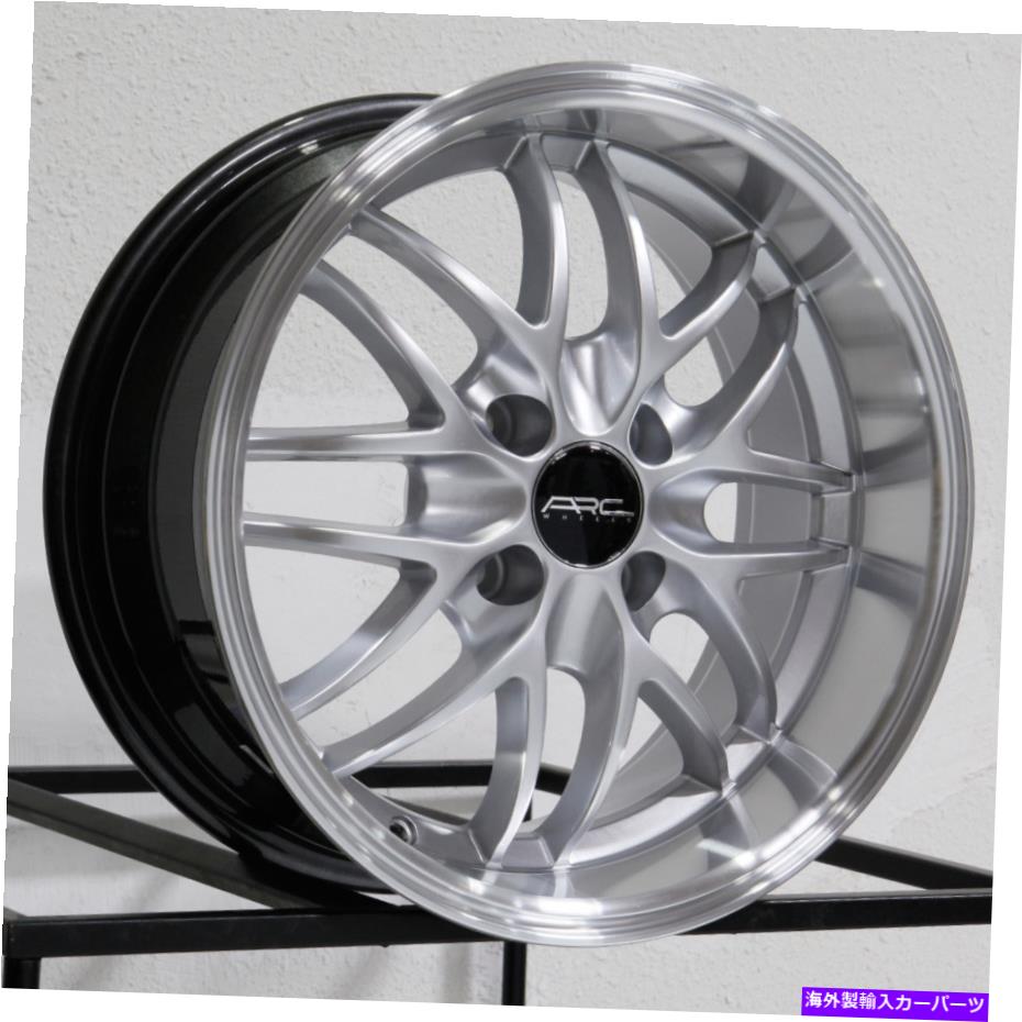 ホイール　４本セット 15x7 ARC AR3 4x100 20ハイパーシルバーホイールリムセット（4）73.1 15x7 ARC AR3 4x100 20 Hyper Silver Wheels Rims Set(4) 73.1【並行輸入品】