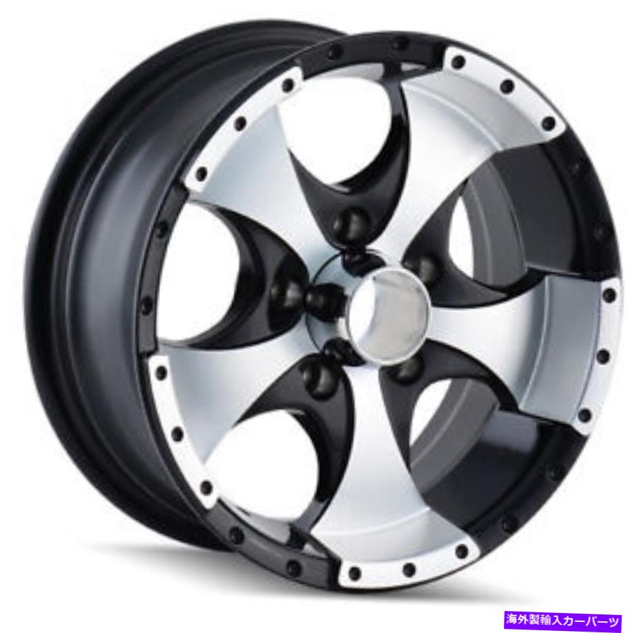 ホイール　４本セット 14x6イオン136 5x114.3 0ブラック機械加工リップホイールリムセット（4）83.82 14x6 Ion 136 5x114.3 0 Black Machined Lip Wheels Rims Set(4) 83.82【並行輸入品】｜Us Custom Parts Shop USDM