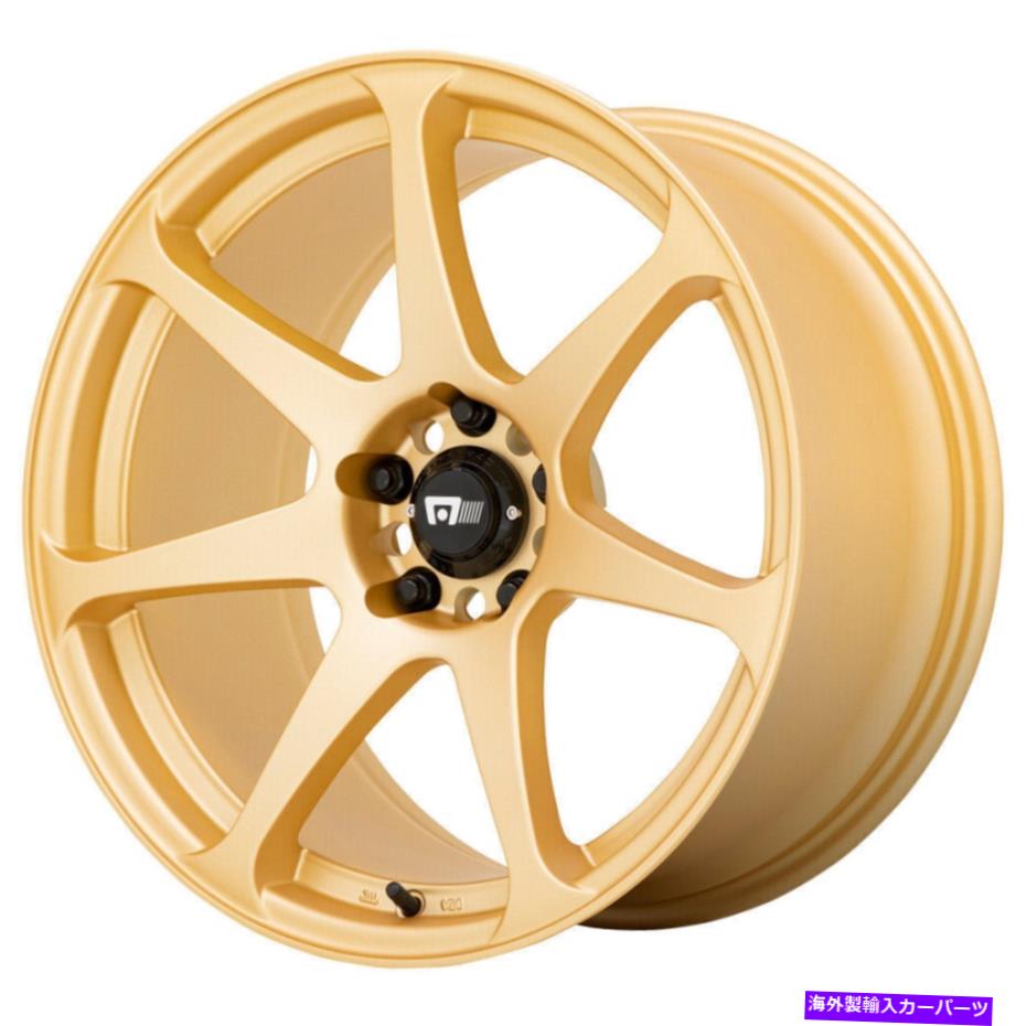 ホイール　４本セット 17x8 motegi mr154バトル5x112 43ゴールドホイールリムセット（4）66.56 17x8 Motegi MR154 Battle 5x112 43 Gold Wheels Rims Set(4) 66.56【並行輸入品】