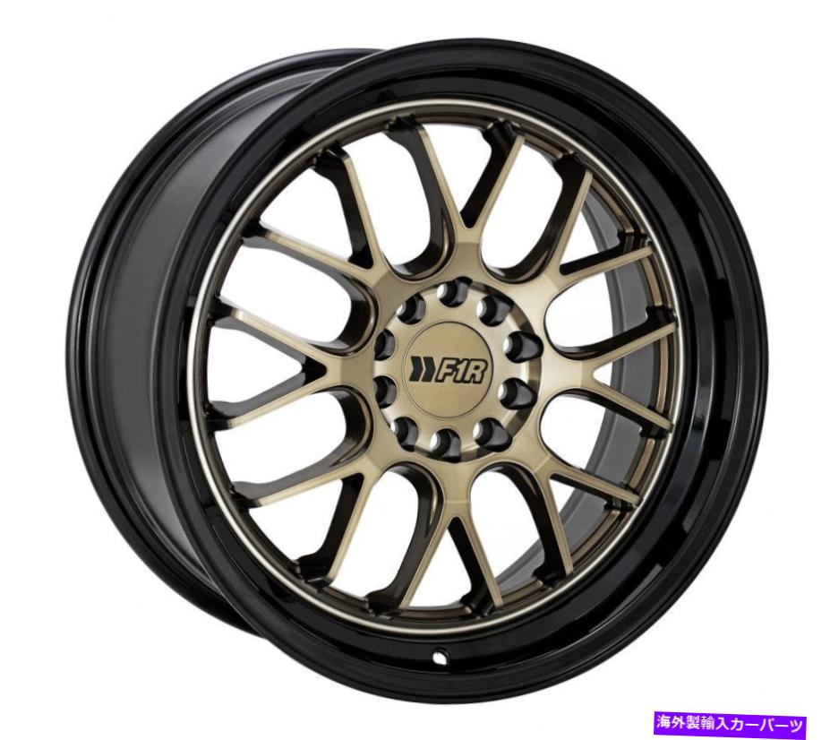 ホイール　４本セット 17x8.5 F1R F21 V2 5x100/5x114.3 35ブロンズブラックリップホイールリムセット（4） 17x8.5 F1R F21 v2 5x100/5x114.3 35 Bronze Black Lip Wheels Rims Set(4)【並行輸入品】｜Us Custom Parts Shop USDM