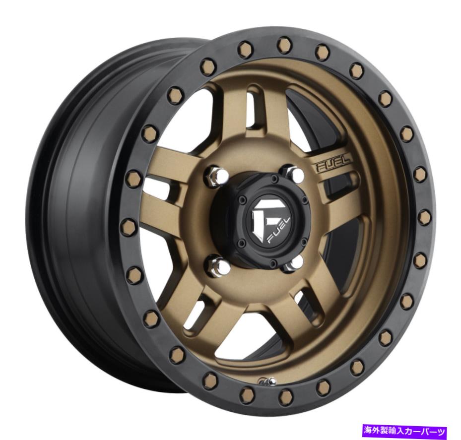 ホイール 4本セット 15x7 Fuel D583 ANZA 4+3 UTV 4x156 13ブロンズブラックリングホイールリムセット(4)132 15x7 Fuel D583 Anza 4+3 UTV 4x156 13 Bronze Black Ring Wheels Rims Set(4) 132【並行輸入品】|Us Custom Parts Shop USDM