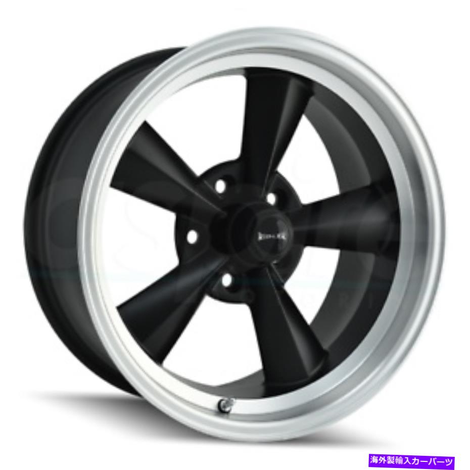 ホイール 4本セット 17x8 Ridler 675 5x114.3 0黒い機械加工リップホイールリムセット(4)83.82 17x8 Ridler 675 5x114.3 0 Black Machined Lip Wheels Rims Set(4) 83.82【並行輸入品】|Us Custom Parts Shop USDM