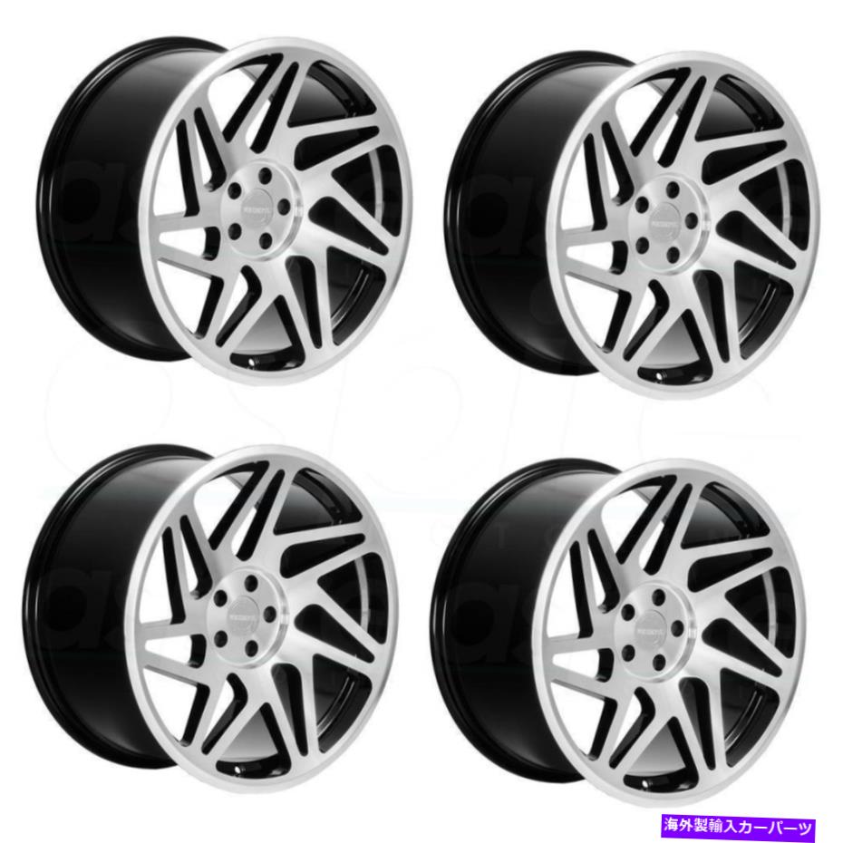 ホイール　４本セット 18x8.5 Regen5 R31 5x120 36マシンブラックホイールリムセット（4） 18x8.5 Regen5 R31 5x120 36 Machine Black Wheels Rims Set(4)【並行輸入品】
