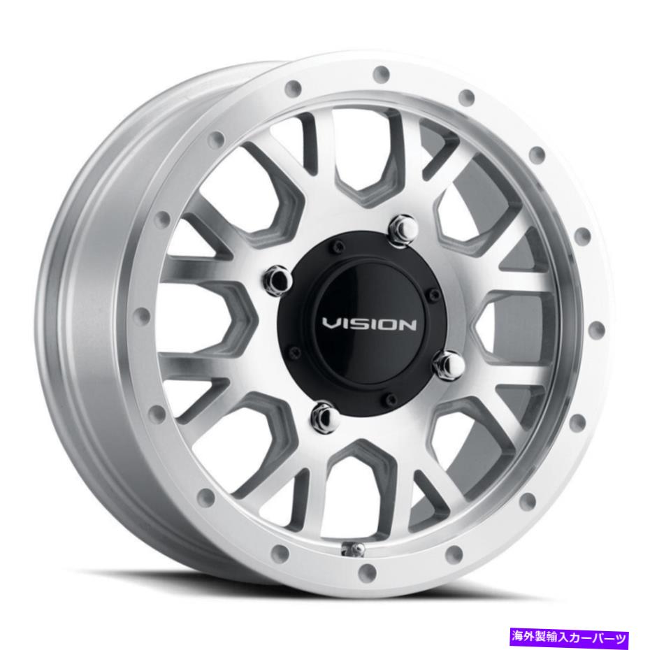 ホイール 4本セット 15x6 Vision ATV GV8 Invader 4x136 38銀機械加工ホイールリムセット(4)110.5 15x6 Vision ATV GV8 Invader 4x136 38 Silver Machined Wheels Rims Set(4) 110.5【並行輸入品】|Us Custom Parts Shop USDM
