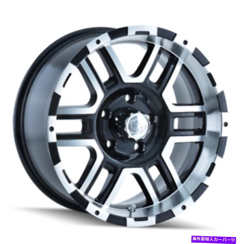 ホイール　４本セット 17x8イオン179 6x5/6x127 10ブラック機械加工リップホイールリムセット（4）78.3 17x8 Ion 179 6x5/6x127 10 Black Machined Lip Wheels Rims Set(4) 78.3【並行輸入品】｜Us Custom Parts Shop USDM