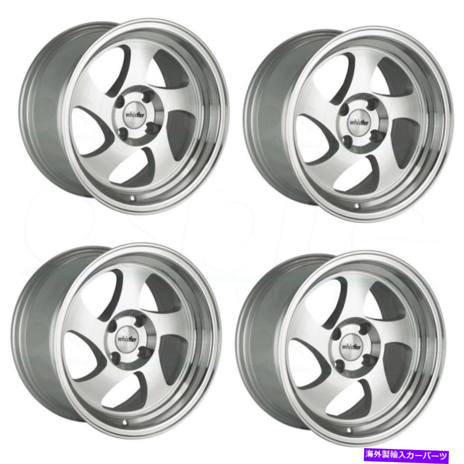 ホイール 4本セット 16x8ウィスラーKR1 4x114.3 20機械加工シルバーホイールリムセット(4)73.1 16x8 Whistler KR1 4x114.3 20 Machined Silver Wheels Rims Set(4) 73.1【並行輸入品】|Us Custom Parts Shop USDM