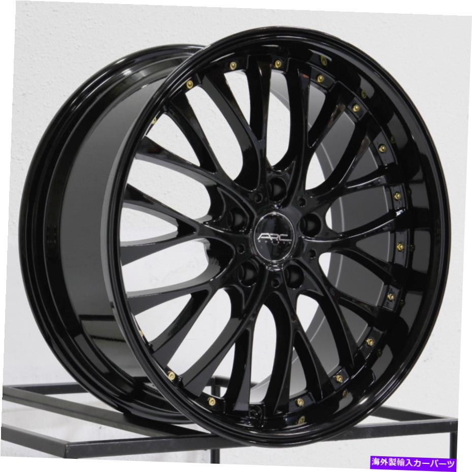 ホイール 4本セット 18x8 ARC AR6 5x114.3 30ブラックホイールリムセット(4)73.1 18x8 ARC AR6 5x114.3 30 Black Wheels Rims Set(4) 73.1【並行輸入品】|Us Custom Parts Shop USDM