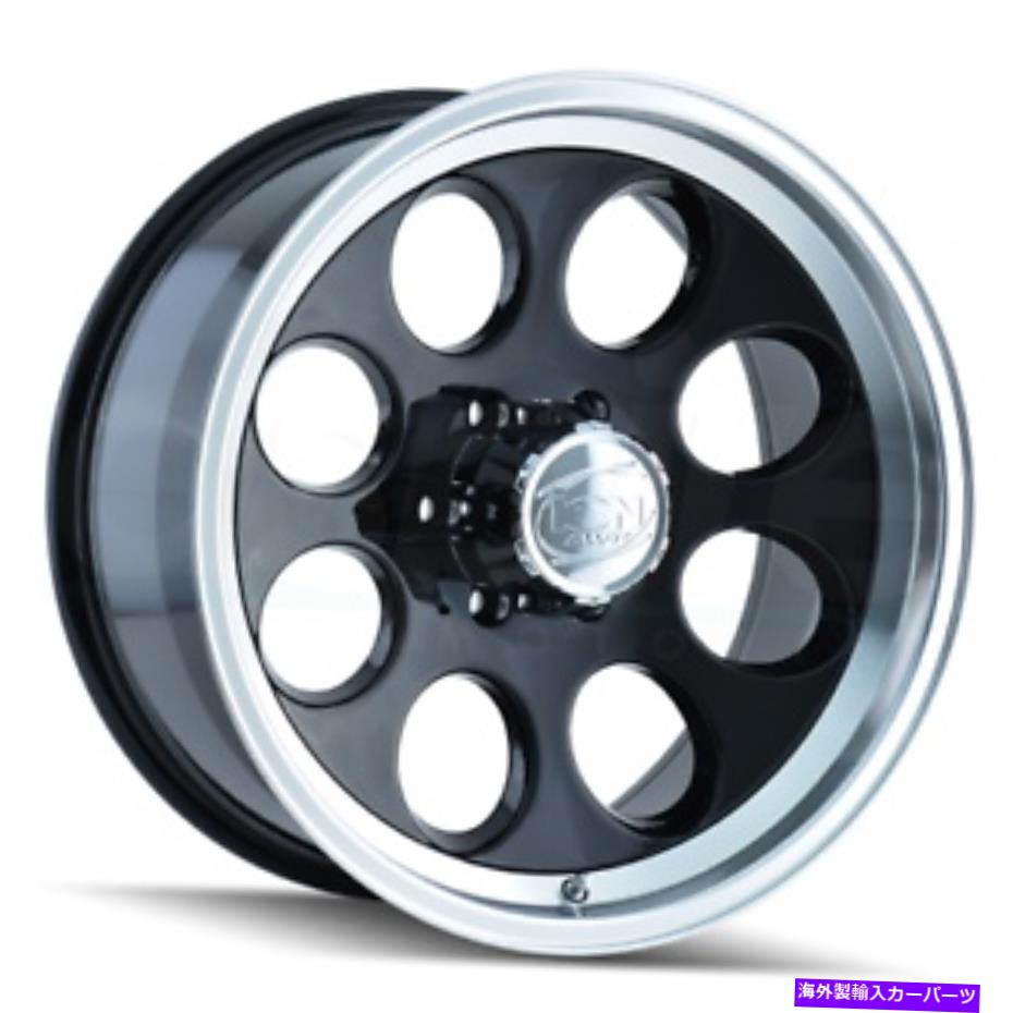 ホイール 4本セット 18x9イオン171 5x5/5x127 0ブラック機械加工リップホイールリムセット(4)83.82 18x9 Ion 171 5x5/5x127 0 Black Machined Lip Wheels Rims Set(4) 83.82【並行輸入品】|Us Custom Parts Shop USDM