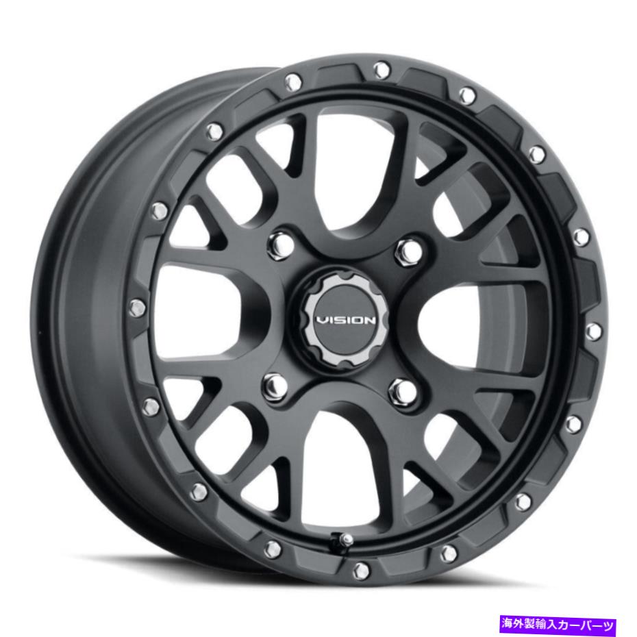 ホイール　４本セット 14x7ビジョンATV 545ロッカー4x110 38サテンブラックホイールリムセット（4）86 14x7 Vision ATV 545 Rocker 4x110 38 Satin Black Wheels Rims Set(4) 86【並行輸入品】 250,371円