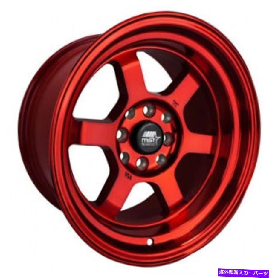 ホイール 4本セット 17x9 MSTタイム攻撃5x114.3 20ルビーレッドホイールリムセット(4)73.1 17x9 MST Time Attack 5x114.3 20 Ruby Red Wheels Rims Set(4) 73.1【並行輸入品】|Us Custom Parts Shop USDM