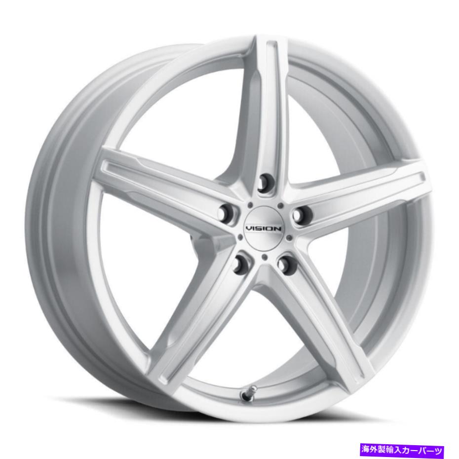 ホイール 4本セット 17x7ビジョン469ブースト5x114.3 38シルバーホイールリムセット(4)73.1 17x7 Vision 469 Boost 5x114.3 38 Silver Wheels Rims Set(4) 73.1【並行輸入品】