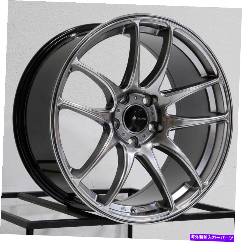 ホイール　４本セット 18x8.5 VORS TR4 5x115 35ハイパーブラックホイールリムセット（4）73.1 18x8.5 Vors TR4 5x115 35 Hyper Black Wheels Rims Set(4) 73.1【並行輸入品】