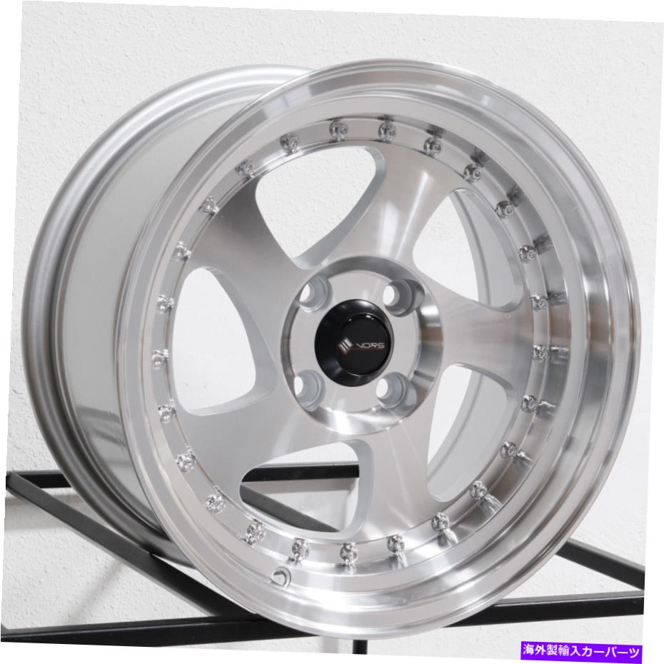 ホイール　４本セット 15x8 VORS VR2 4x100 20シルバーホイールリムセット（4）73.1 15x8 Vors VR2 4x100 20 Silver Wheels Rims Set(4) 73.1【並行輸入品】 262,449円