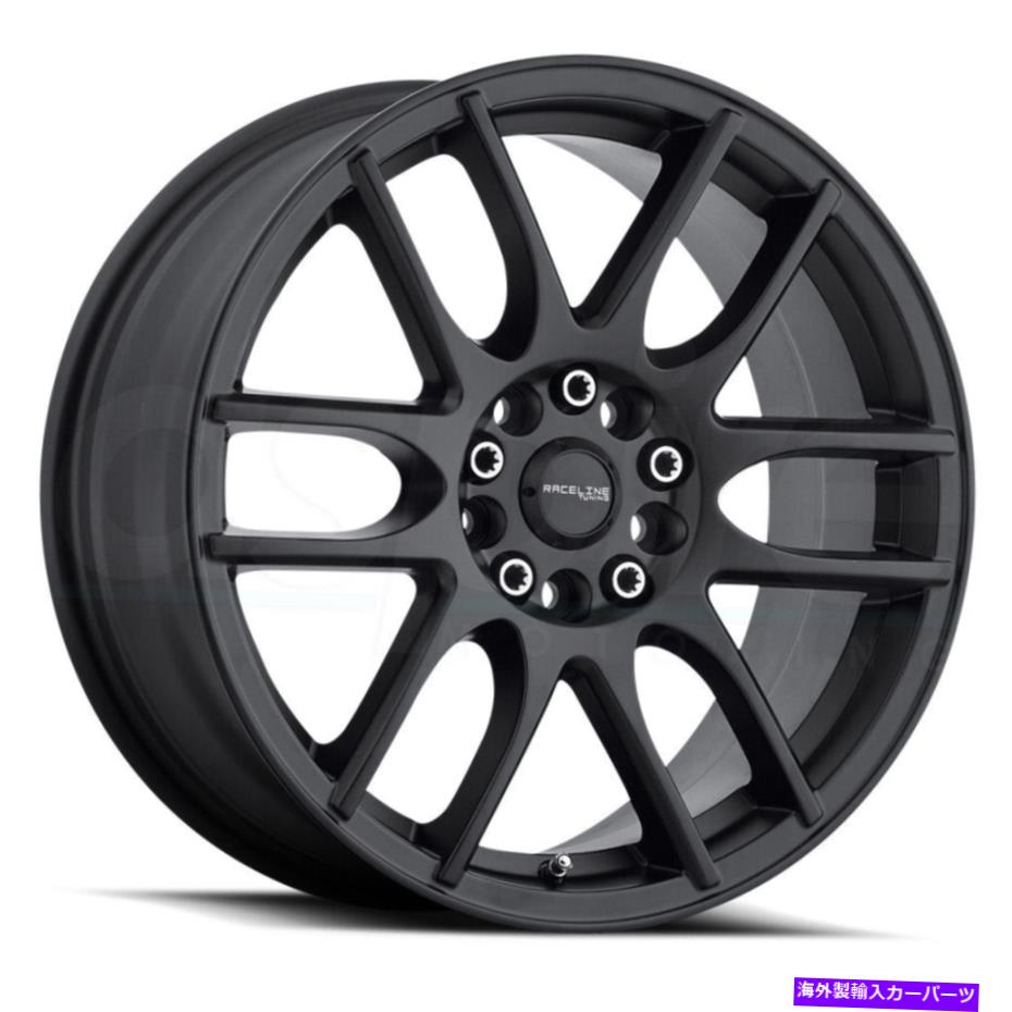 ホイール　４本セット 17x7.5 Raceline 141b Mystique 4x100/4x108 40ブラックホイールリムセット（4）72.62 17x7.5 Raceline 141B Mystique 4x100/4x108 40 Black Wheels Rims Set(4) 72.62【並行輸入品】｜Us Custom Parts Shop USDM
