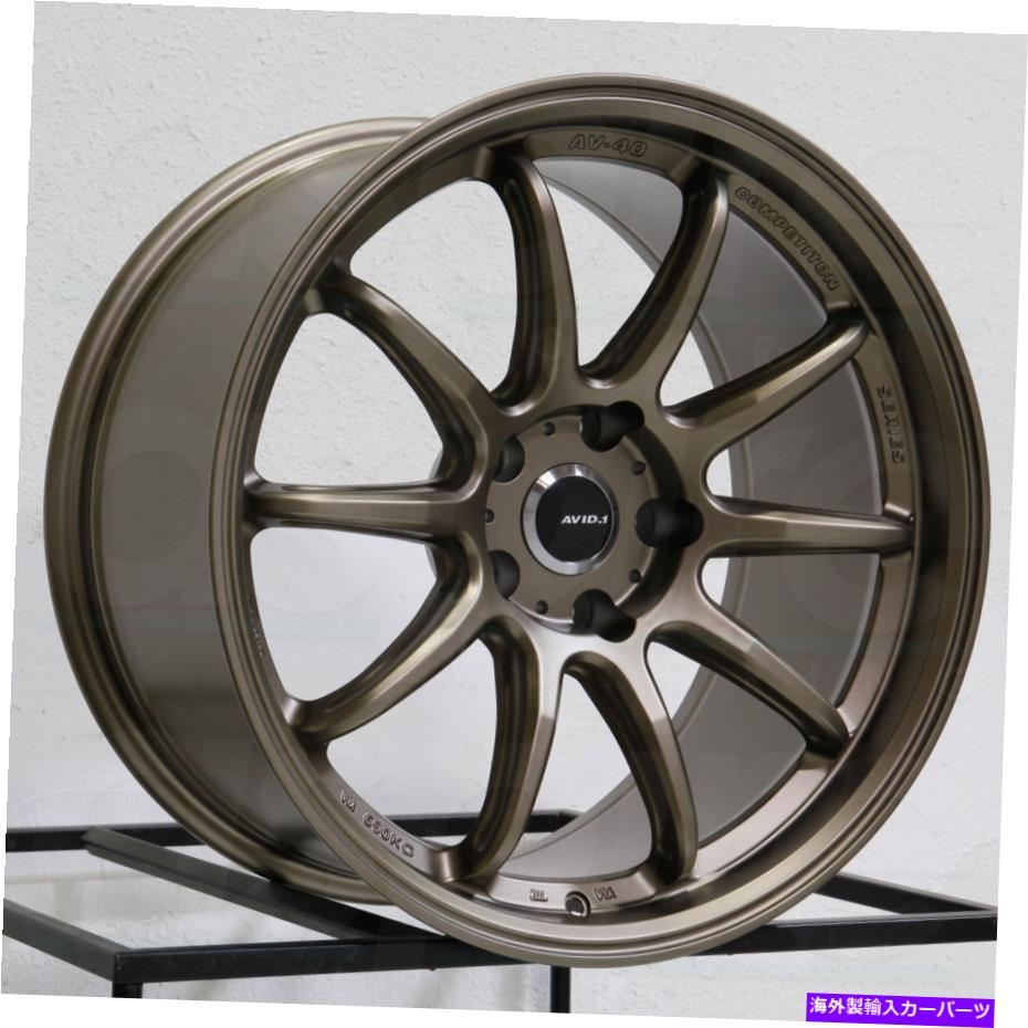 ホイール　４本セット 17x8 avid1 av40 5x114.3 35ブロンズホイールリムセット（4）73.1 17x8 AVID1 AV40 5x114.3 35 Bronze Wheels Rims Set(4) 73.1【並行輸入品】｜Us Custom Parts Shop USDM