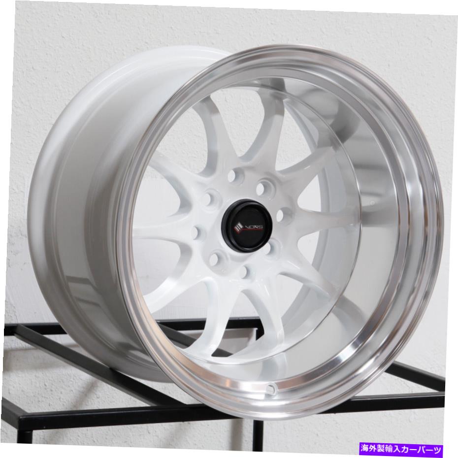 ホイール　４本セット 15x9 VORS TR3 4x100/4x114.3 0ホワイトホイールリムセット（4）73.1 15x9 Vors TR3 4x100/4x114.3 0 White Wheels Rims Set(4) 73.1【並行輸入品】｜Us Custom Parts Shop USDM