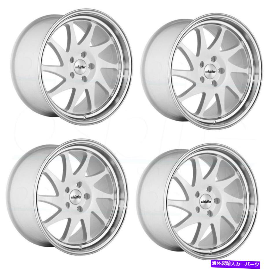 ホイール　４本セット 18x9.5 Whistler KR7 5x114.3 35白い機械加工リップホイールリムセット（4）73.1 18x9.5 Whistler KR7 5x114.3 35 White Machined Lip Wheels Rims Set(4) 73.1【並行輸入品】 284,229円