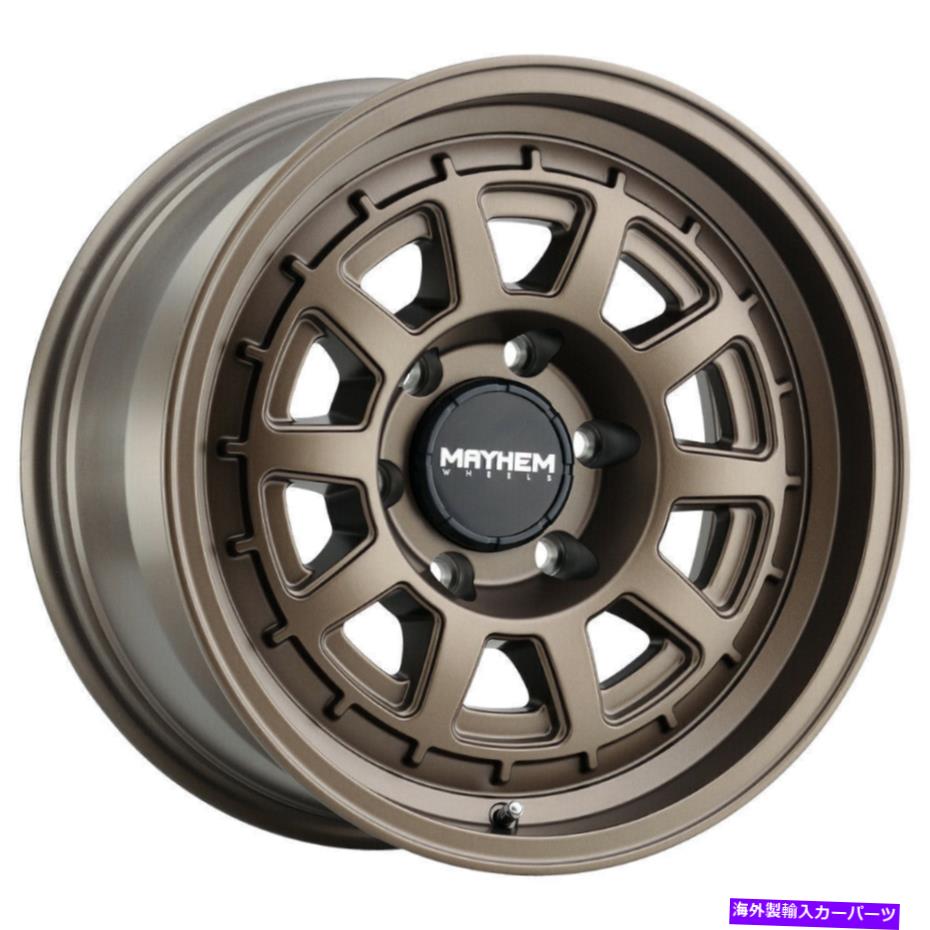 ホイール　４本セット 15x7 Mayhem 8303 Voyager 5x100 15ブロンズホイールリムセット（4）56.1 15x7 Mayhem 8303 Voyager 5x100 15 Bronze Wheels Rims Set(4) 56.1【並行輸入品】