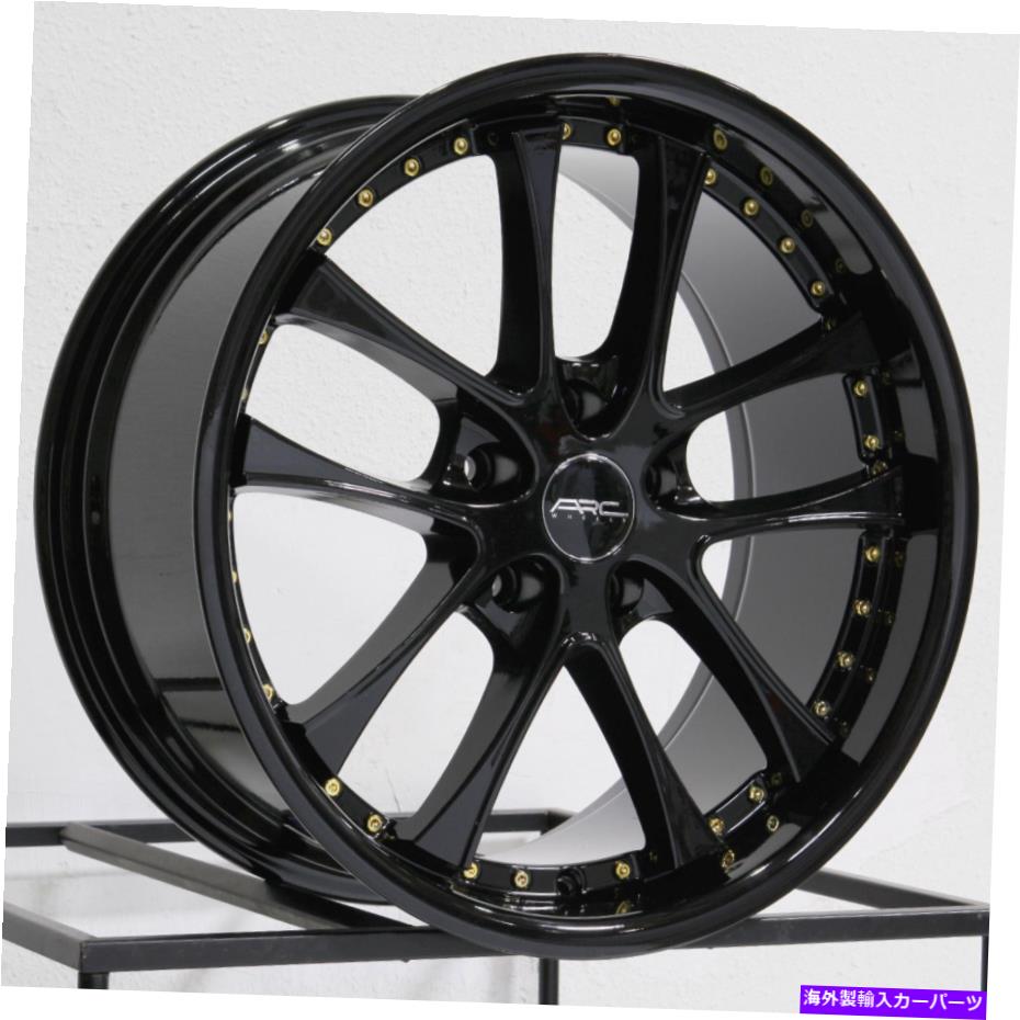 ホイール 4本セット 18x8.5 arc ar5 5x114.3 35ブラックホイールリムセット(4)73.1 18x8.5 ARC AR5 5x114.3 35 Black Wheels Rims Set(4) 73.1【並行輸入品】|Us Custom Parts Shop USDM