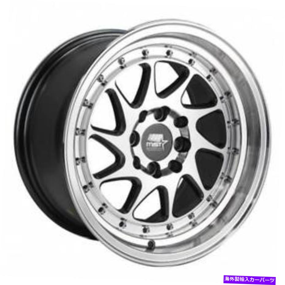 ホイール　４本セット 15x8 MST MT28 4x100/4x114.3 20ガンメタル機械加工フェイスホイールリムセット（4）73.1 15x8 MST MT28 4x100/4x114.3 20 Gunmetal Machined Face Wheels Rims Set(4) 73.1【並行輸入品】