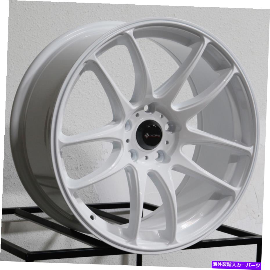 ホイール　４本セット 17x8 VORS TR4 5x110 35ホワイトホイールリムセット（4）73.1 17x8 Vors TR4 5x110 35 White Wheels Rims Set(4) 73.1【並行輸入品】