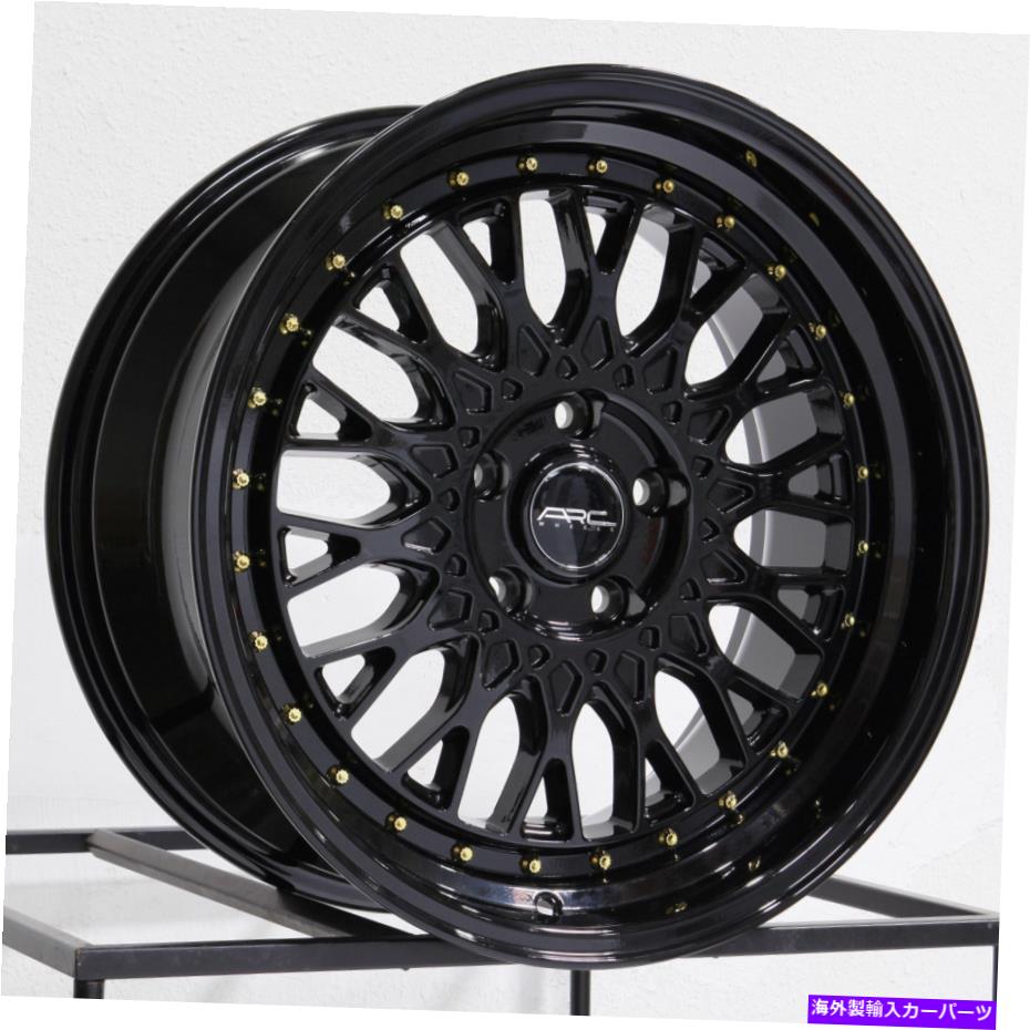 ホイール　４本セット 17x8.5 ARC AR1 5x112 35ブラックホイールリムセット（4）73.1 17x8.5 ARC AR1 5x112 35 Black Wheels Rims Set(4) 73.1【並行輸入品】｜Us Custom Parts Shop USDM