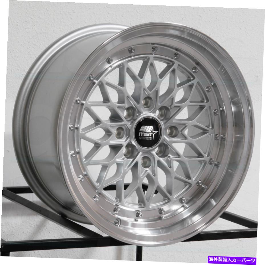 ホイール 4本セット 15x8 MST MT36 4x100/4x114.3 20シルバーホイールリムセット(4)73.1 15x8 MST MT36 4x100/4x114.3 20 Silver Wheels Rims Set(4) 73.1【並行輸入品】