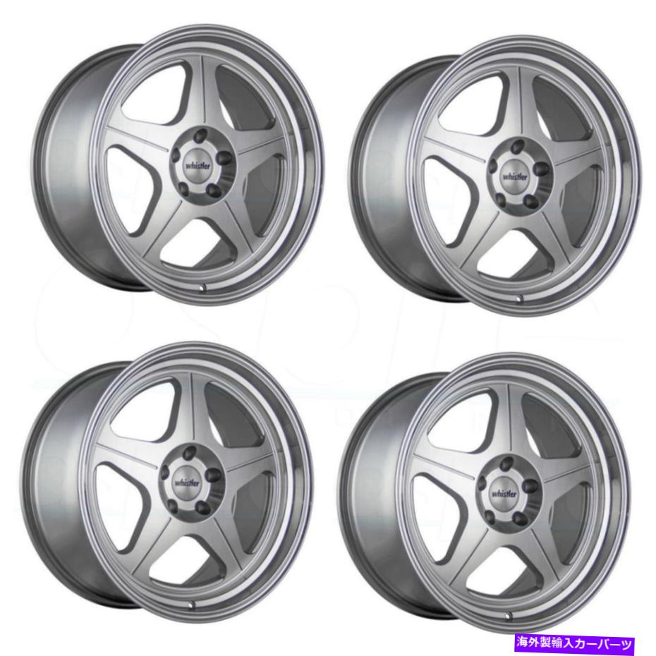 ホイール 4本セット 18x9.5ウィスラーKR3 5x114.3 35銀機械加工フェイスホイールリムセット(4)73.1 18x9.5 Whistler KR3 5x114.3 35 Silver Machined Face Wheels Rims Set(4) 73.1【並行輸入品】|Us Custom Parts Shop USDM