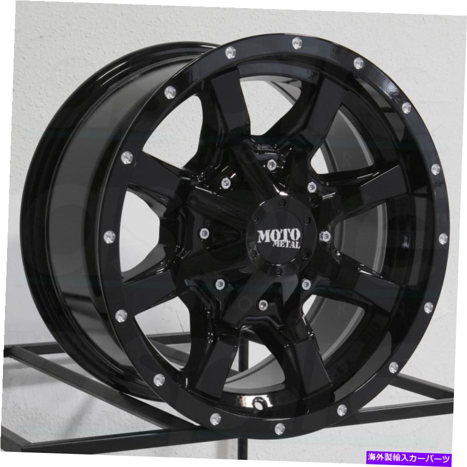 ホイール　４本セット 16x8 Moto Metal Mo970 8x6.5/8x165.1 0グロスブラックホイールリムセット（4）125.1合金 16x8 Moto Metal MO970 8x6.5/8x165.1 0 Gloss Black Wheels Rims Set(4) 125.1 Alloy【並行輸入品】