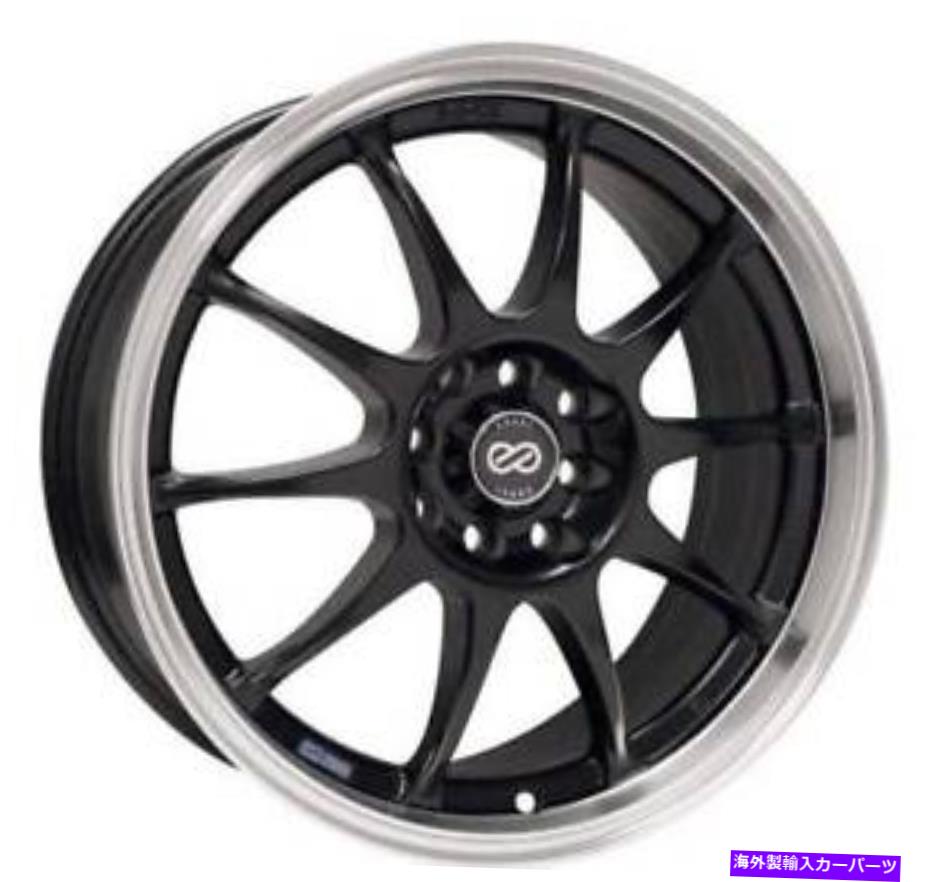 ホイール　４本セット 18x7.5 enkei J10 5x100/114.3 38ブラックペイントホイールリムセット（4） 18x7.5 Enkei J10 5X100/114.3 38 Black Paint Wheels Rims Set(4)【並行輸入品】｜Us Custom Parts Shop USDM