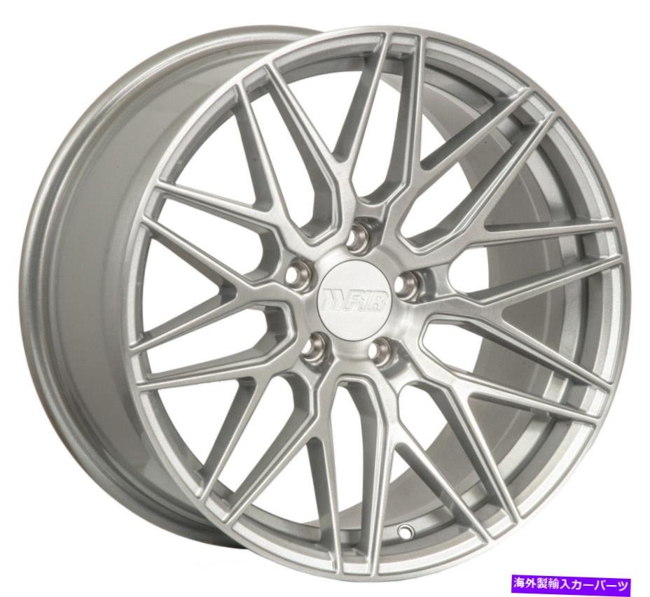 ホイール　４本セット 18x8.5 F1R F103 5x112 42ブラシ付きシルバーホイールリムセット（4） 18x8.5 F1R F103 5x112 42 Brushed Silver Wheels Rims Set(4)【並行輸入品】