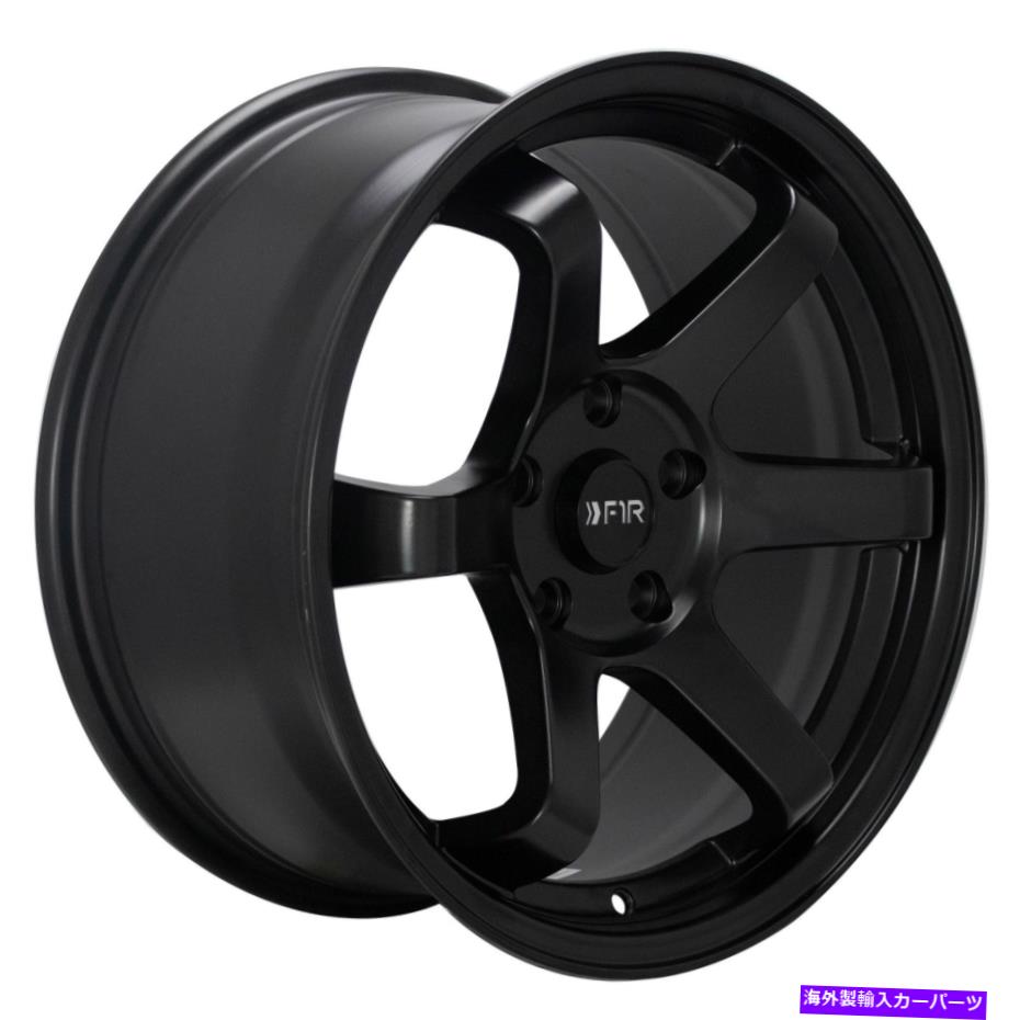 ホイール　４本セット 18x9.5 F1R F106 5x114.3 22サテンブラックホイールリムセット（4） 18x9.5 F1R F106 5x114.3 22 Satin Black Wheels Rims Set(4)【並行輸入品】｜Us Custom Parts Shop USDM