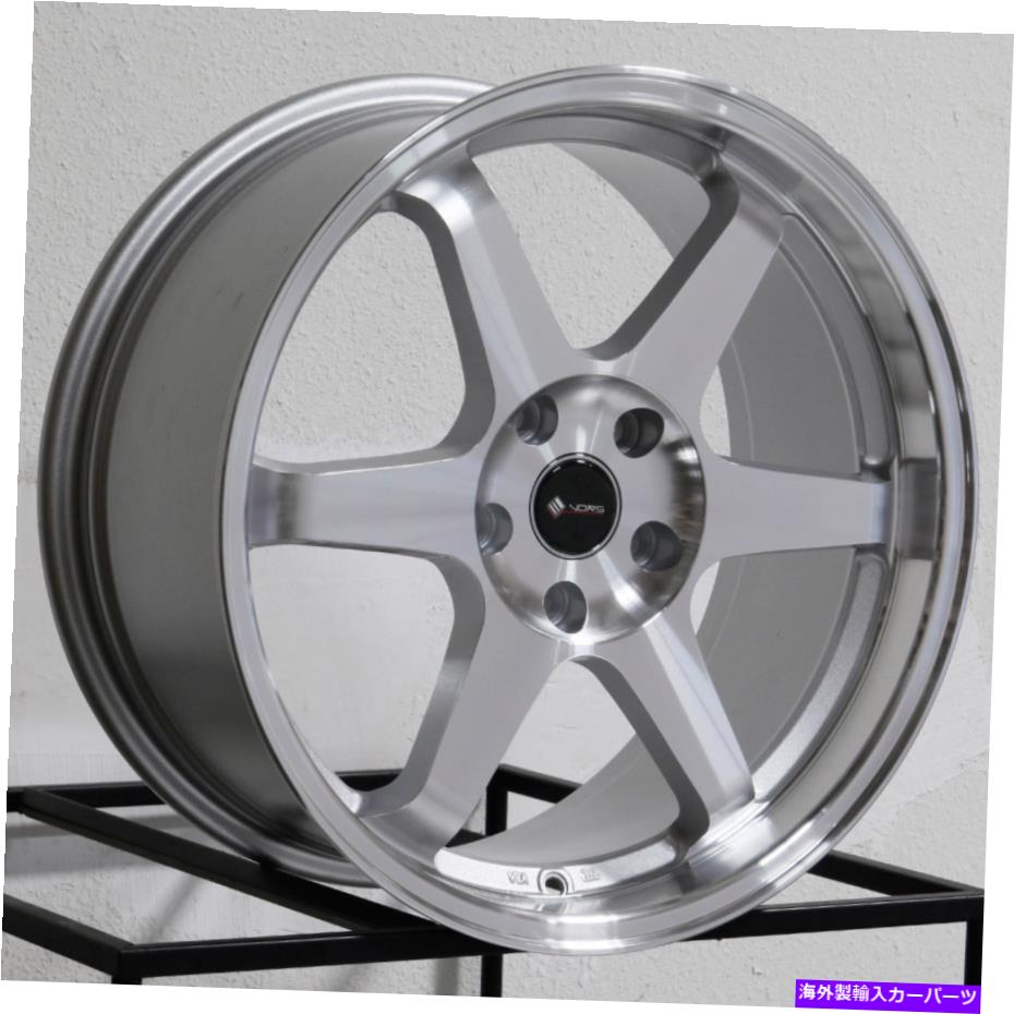ホイール　４本セット 18x9.5 VORS TR37 5x108 35シルバーホイールリムセット（4）73.1 18x9.5 Vors TR37 5x108 35 Silver Wheels Rims Set(4) 73.1【並行輸入品】
