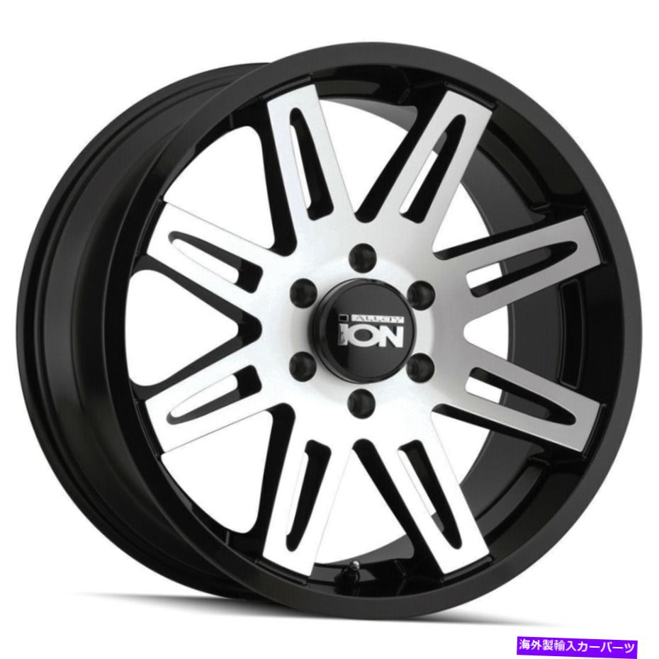ホイール　４本セット 17x9イオン142 6x5.5/6x139.7 -12ブラック機械加工ホイールリムセット（4）106 17x9 Ion 142 6x5.5/6x139.7 -12 Black Machined Wheels Rims Set(4) 106【並行輸入品】｜Us Custom Parts Shop USDM