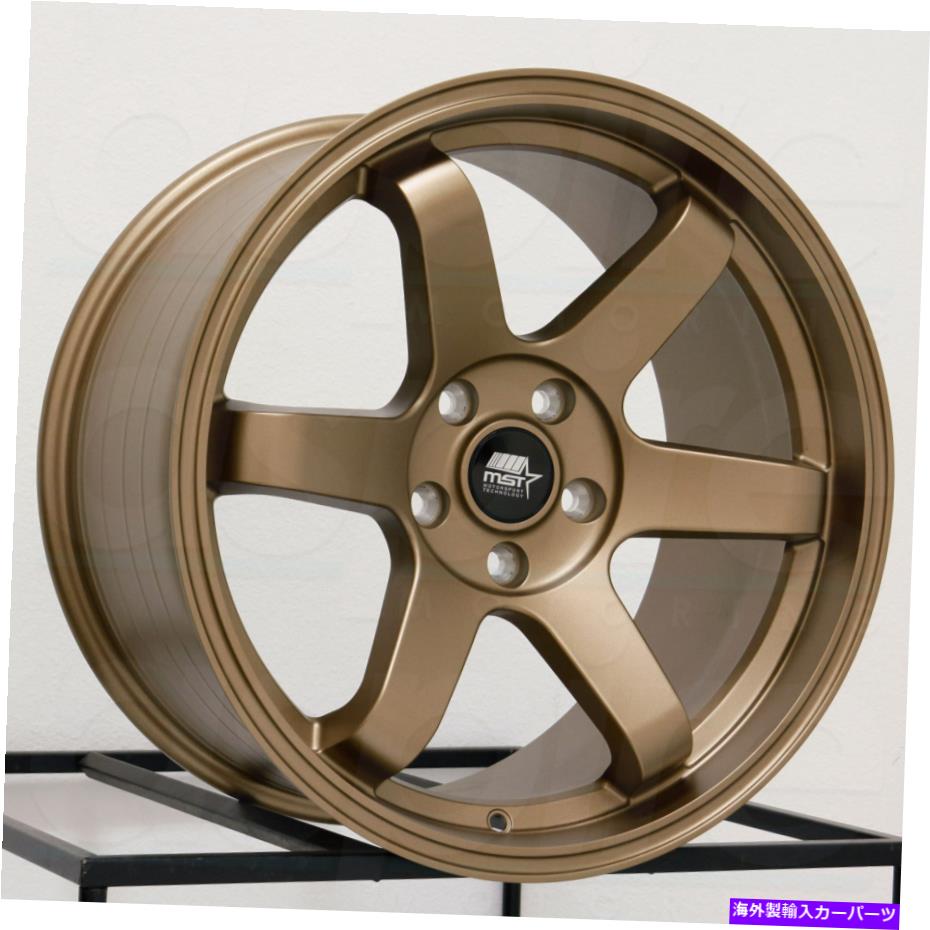 ホイール 4本セット 18x9.5 MST MT01 5x100 35ブロンズホイールリムセット(4)73.1 18x9.5 MST MT01 5x100 35 Bronze Wheels Rims Set(4) 73.1【並行輸入品】